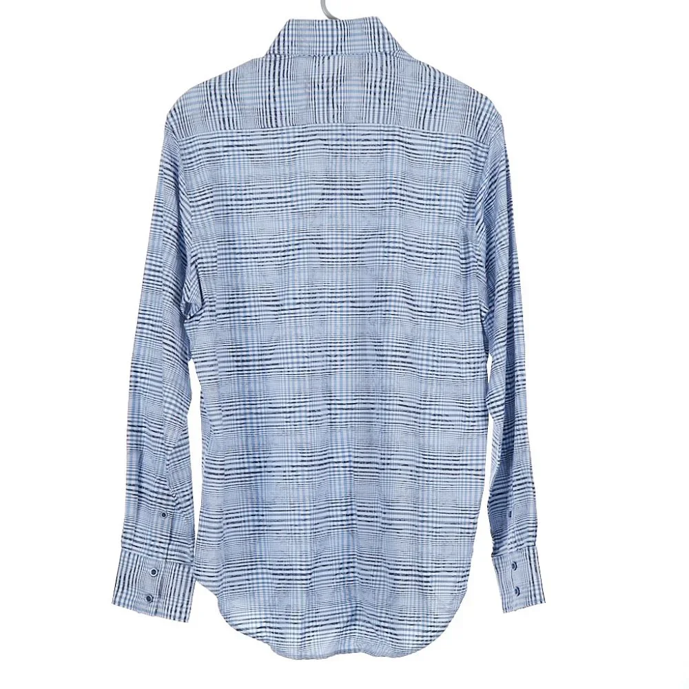 Robert Graham Blue Button Up Shirt Medium Classic Fit - Picture 6 of 10